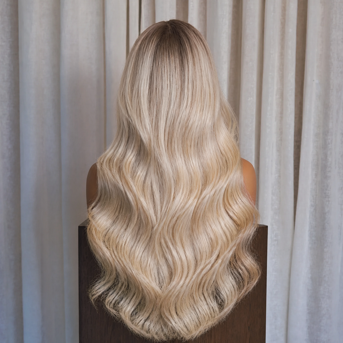 MAELLE - Rooted Cream Blonde - 13×6 Lace Front Wig
