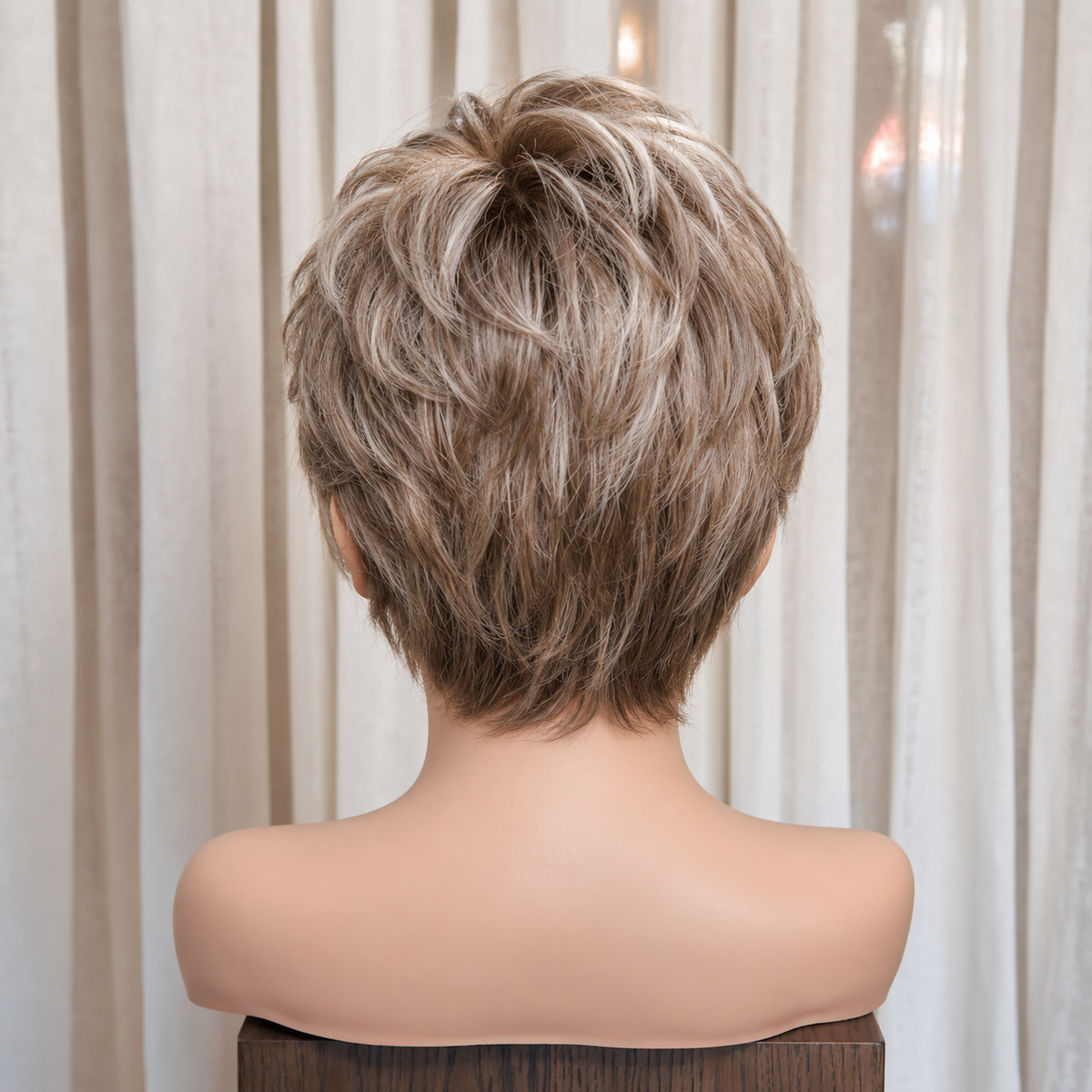 PIA - Ash Brown - Mono Top Lace Front Wig