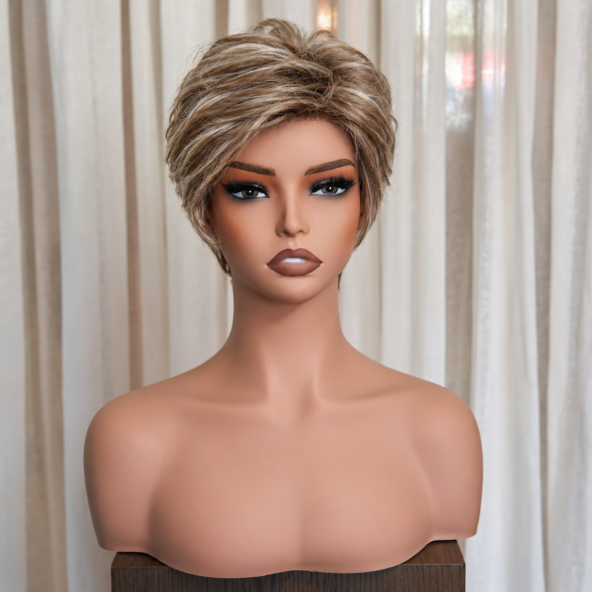 PIA - Ash Brown - Mono Top Lace Front Wig