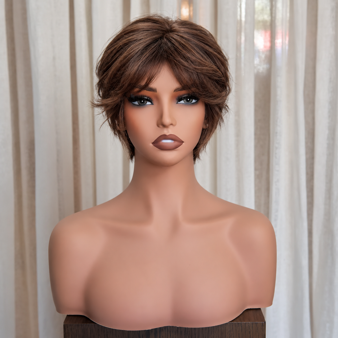 KIERA - Chocolate Brown - Mono Top Lace Front Wig