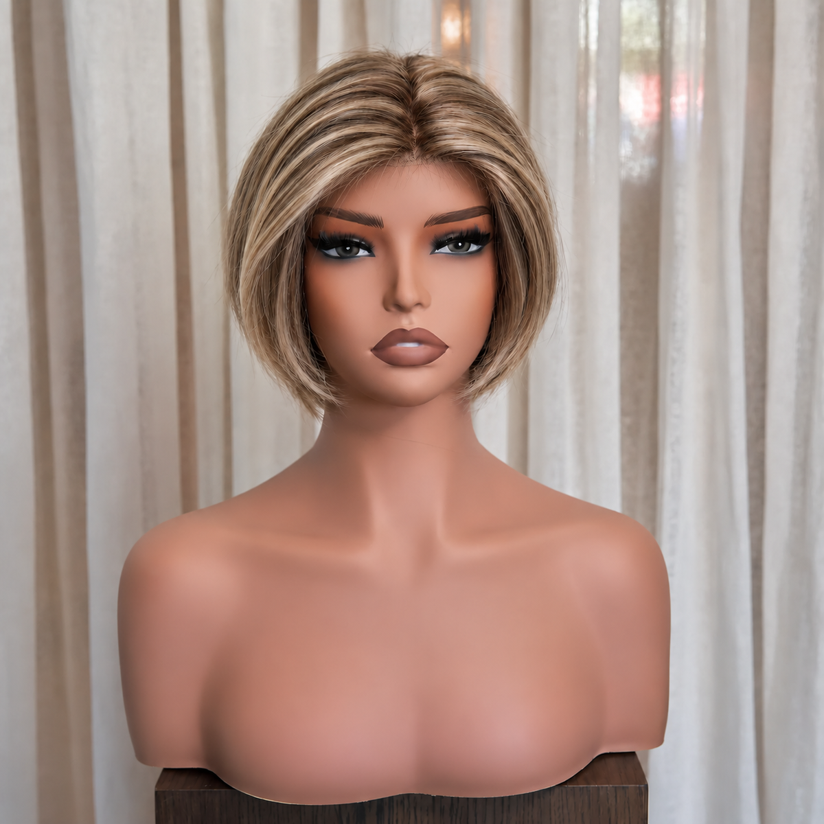 KATYA - Ash Brown - Mono Top Lace Front Wig