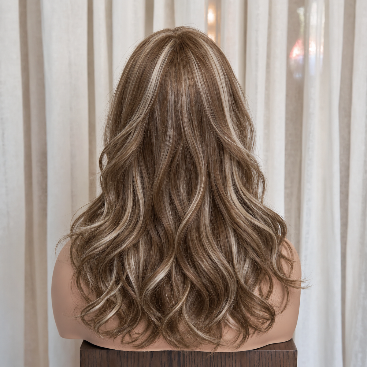 YVETTE - Highlighted Brown - Mono Top Lace Front Wig