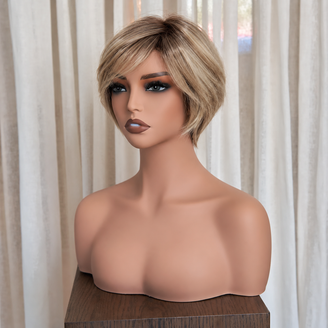XANTHE - Rooted Dark Blonde - Mono Top Lace Front Wig