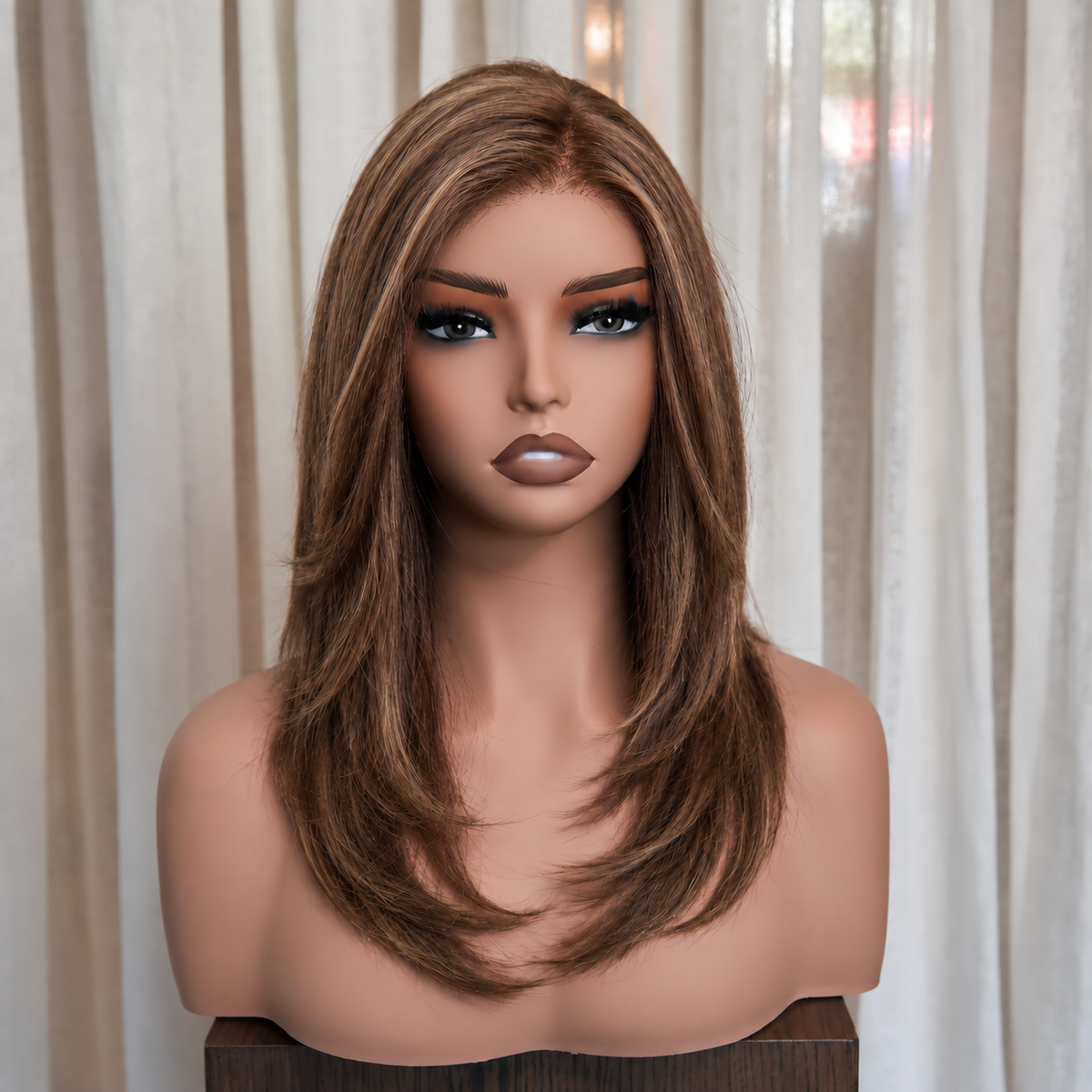 UNA - Chestnut Brown - Mono Top Lace Front Wig