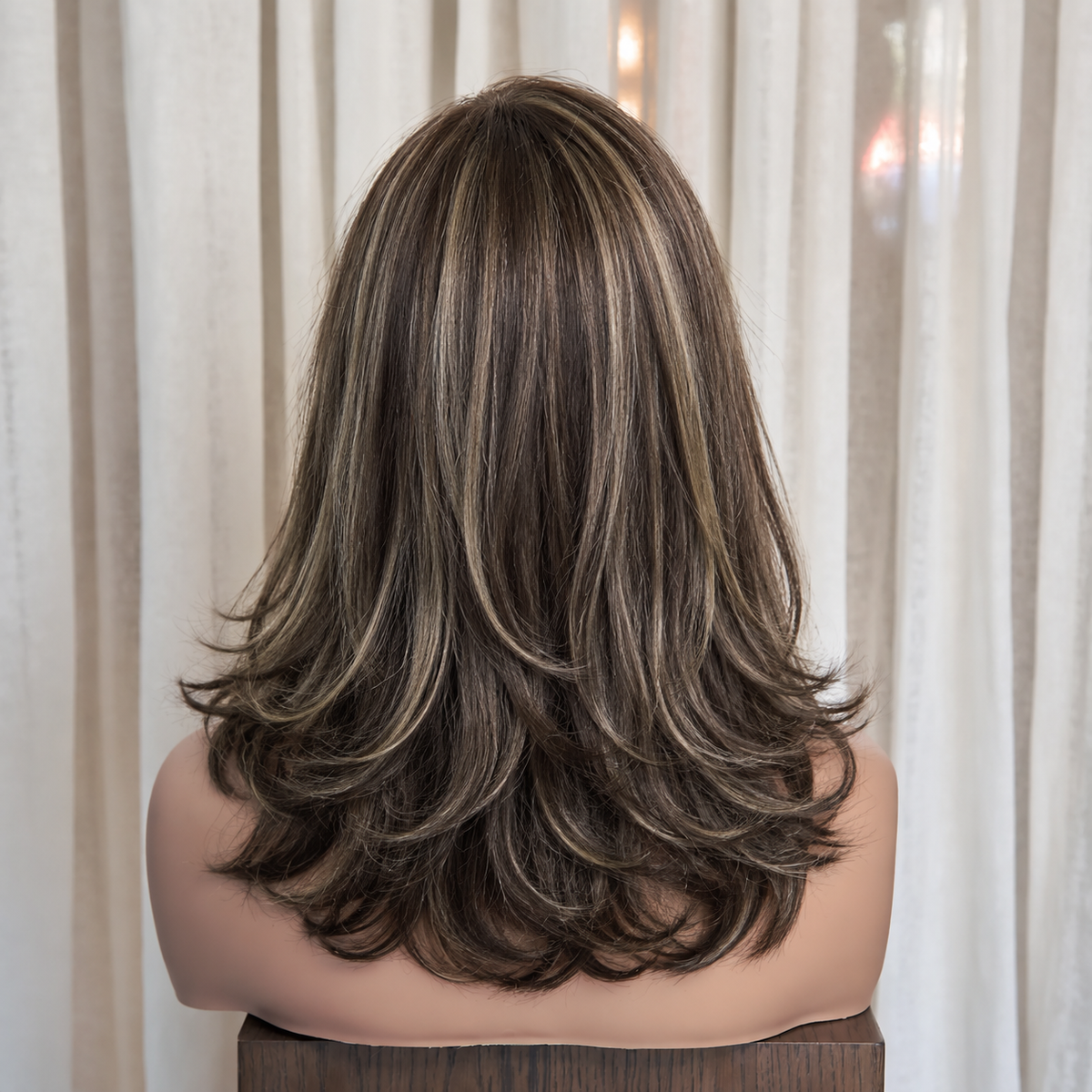 SYLVIE - Highlighted Brunette - Mono Top Lace Front Wig