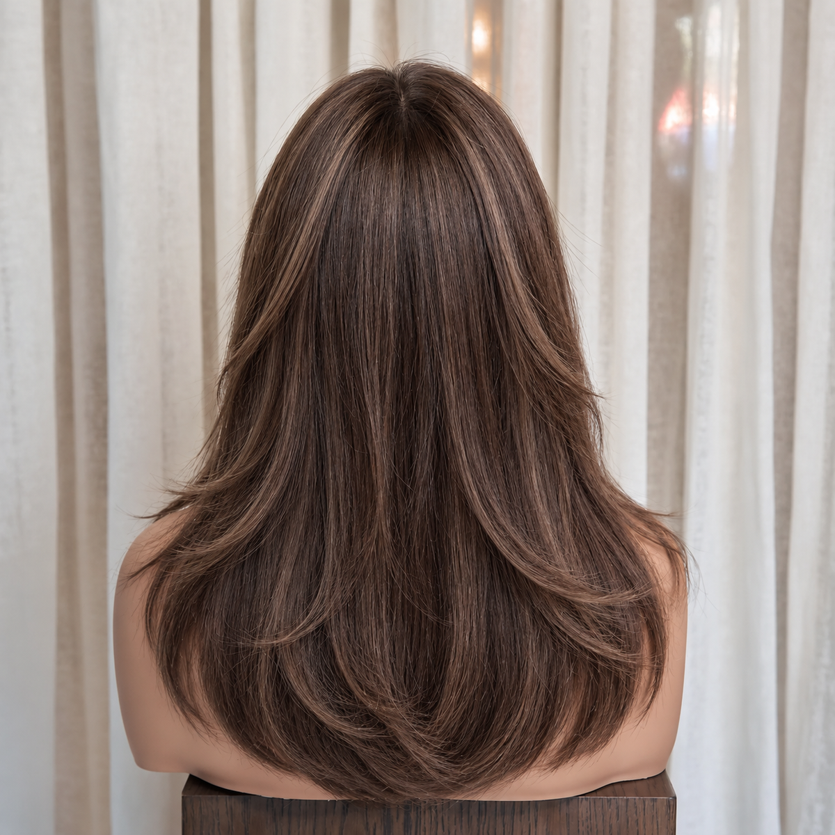 EVANGELINE - Chocolate Brown - Mono Top Lace Front Wig