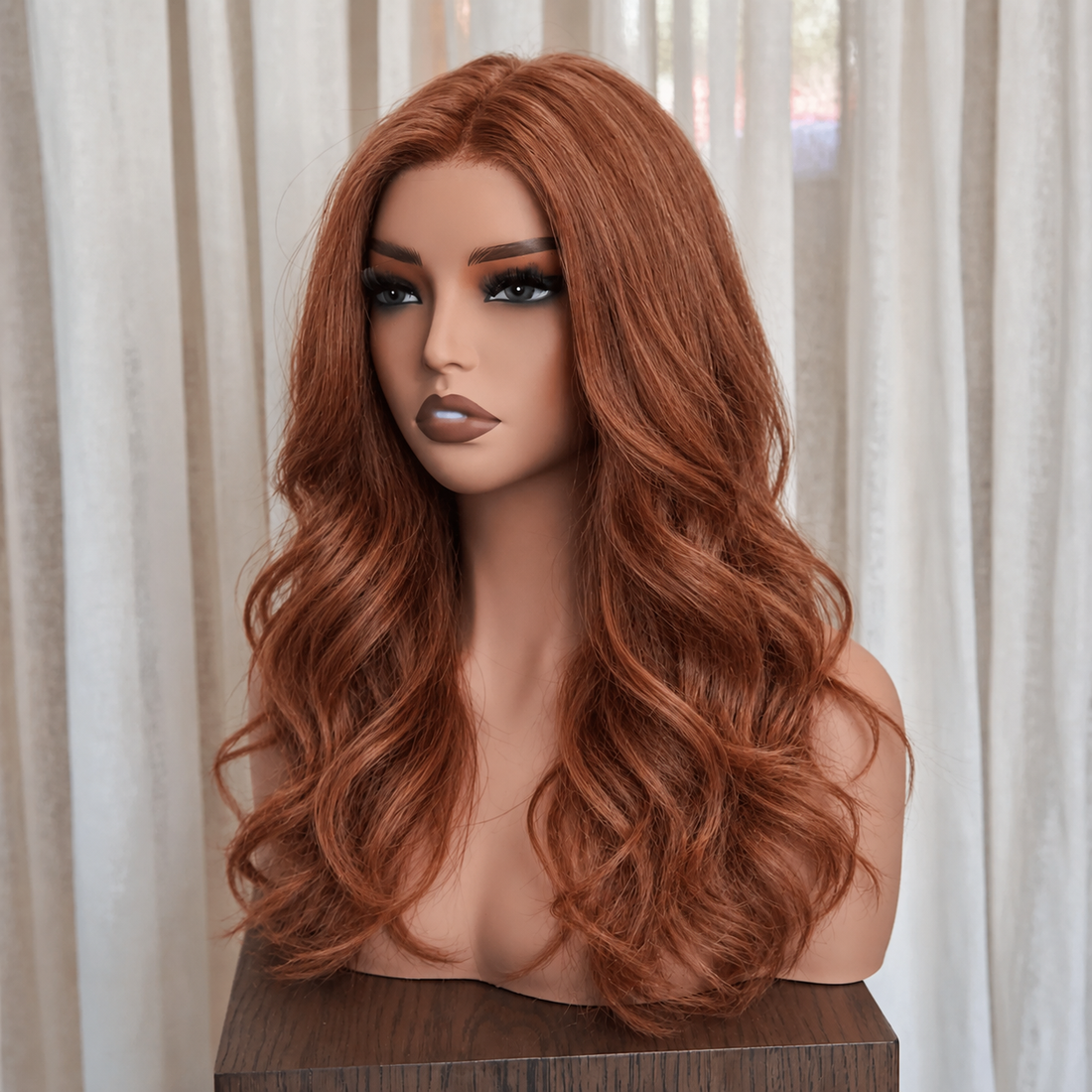 LAVINIA - Copper Red - Mono Top Lace Front Wig