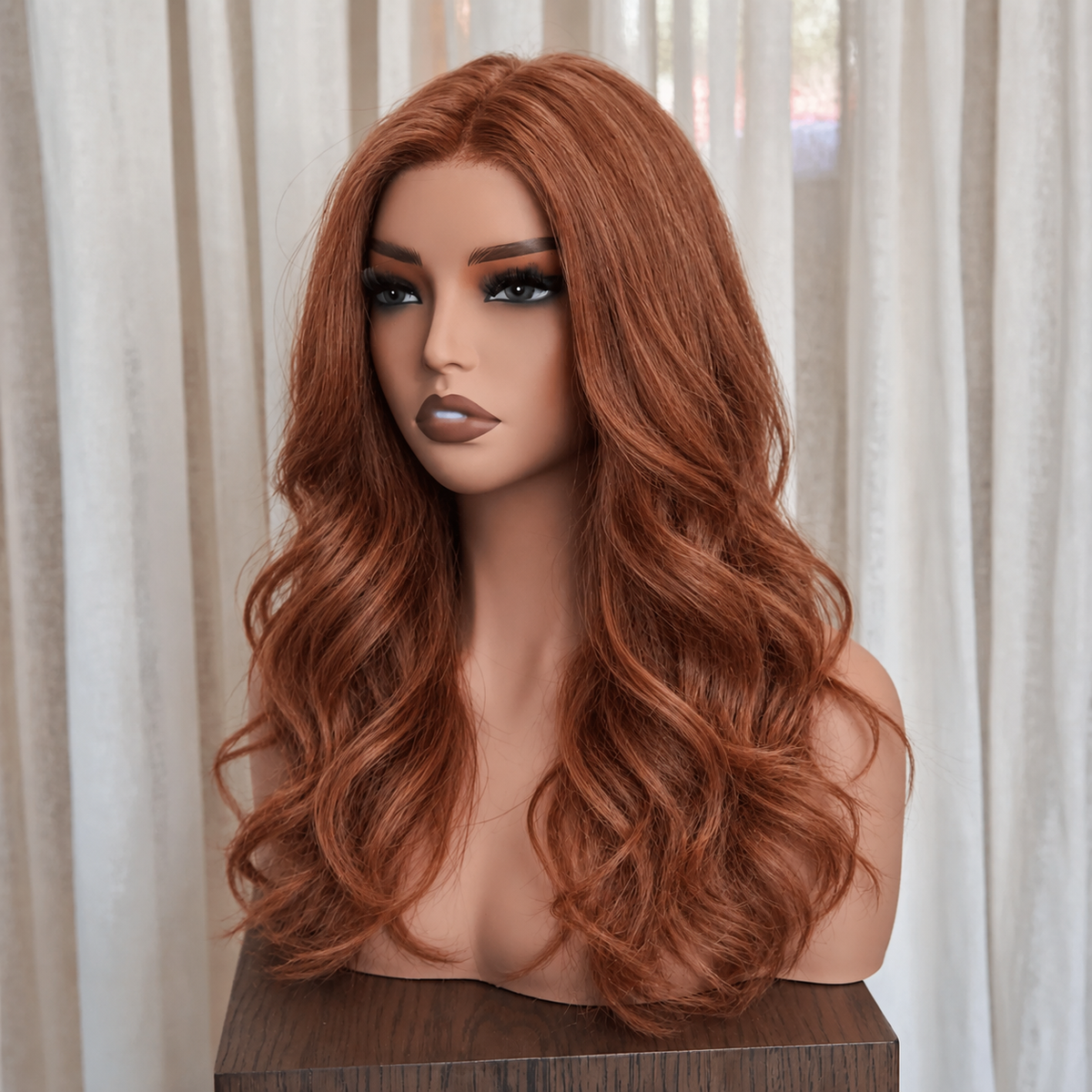 LAVINIA - Copper Red - Mono Top Lace Front Wig