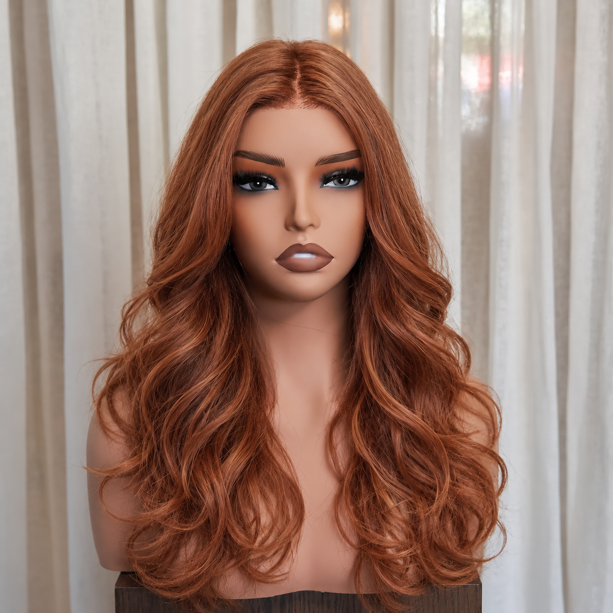 LAVINIA - Copper Red - Mono Top Lace Front Wig