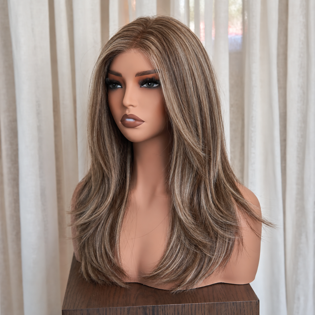 VESPER - Ash Brown - Mono Top Lace Front Wig