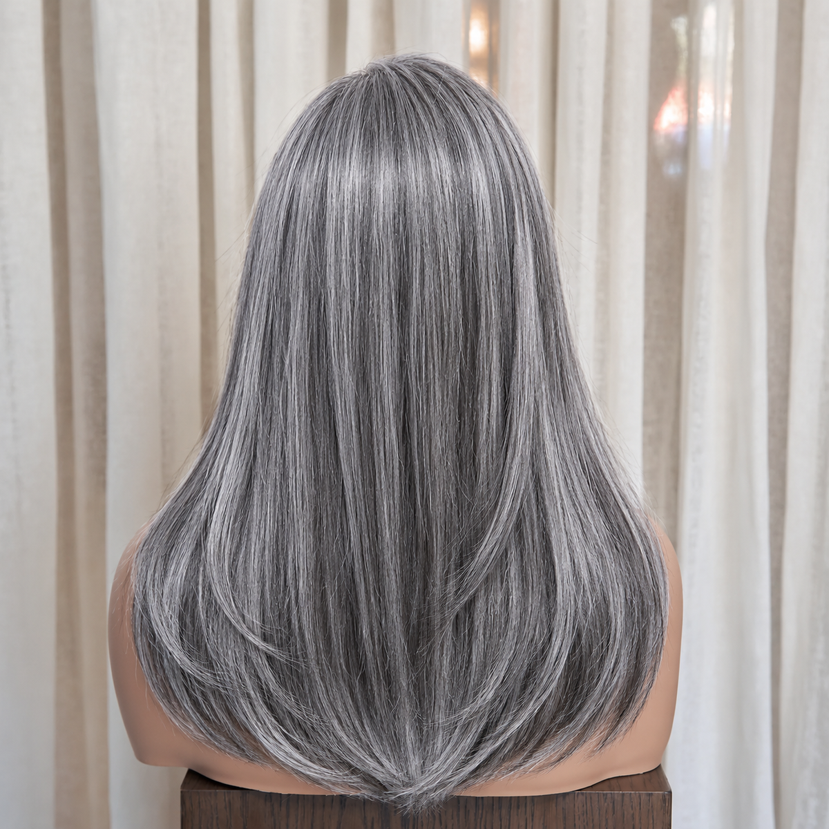 ROSINA - Silver Grey - Mono Top Lace Front Wig