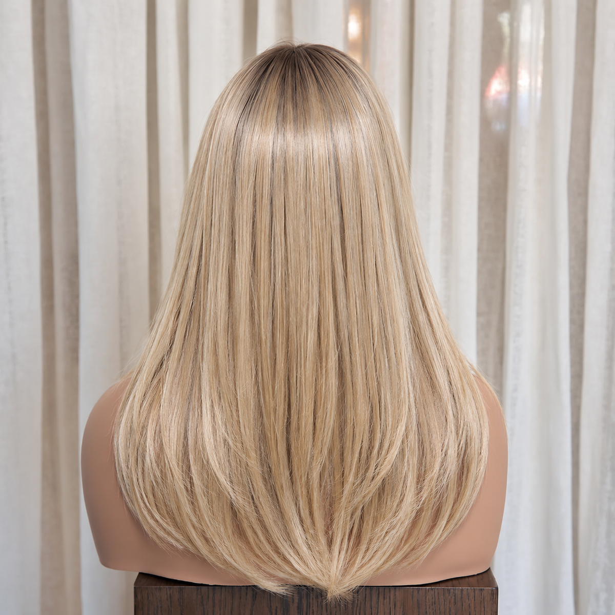 OCTAVIA - Rooted Honey Blonde - Mono Top Lace Front Wig