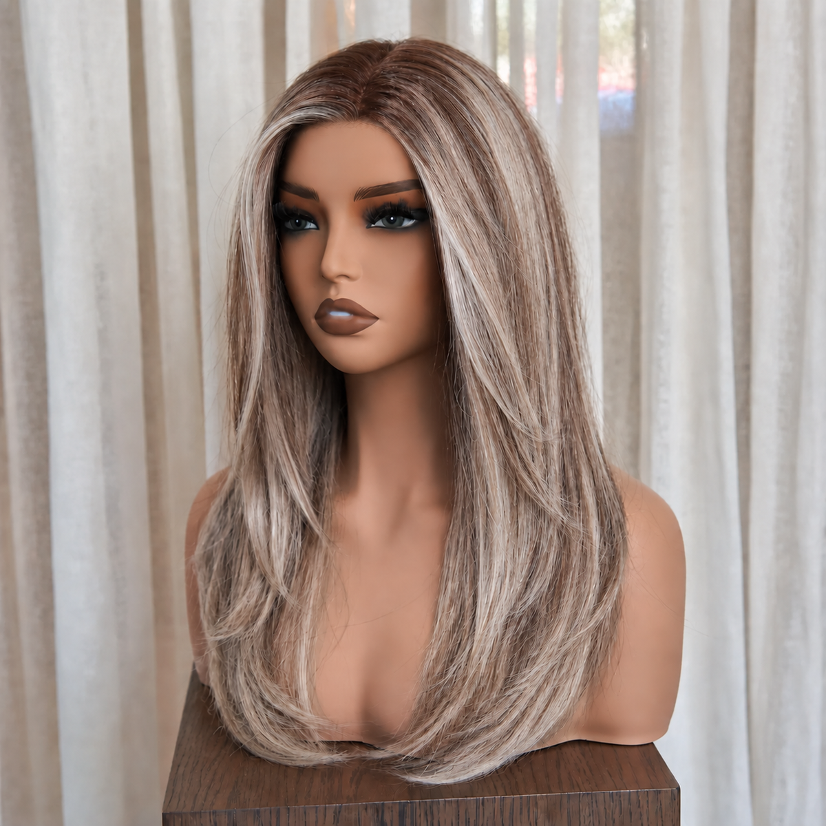 ALINA - Rooted Ash Bronde - Mono Top Lace Front Wig