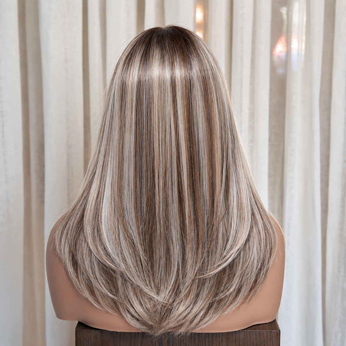 ALINA - Rooted Ash Bronde - Mono Top Lace Front Wig
