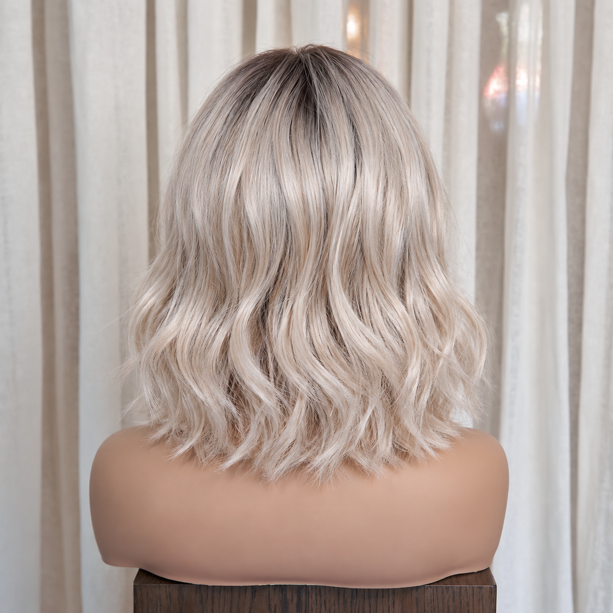 CALLA - Rooted Platinum Blonde - Mono Top Lace Front Wig