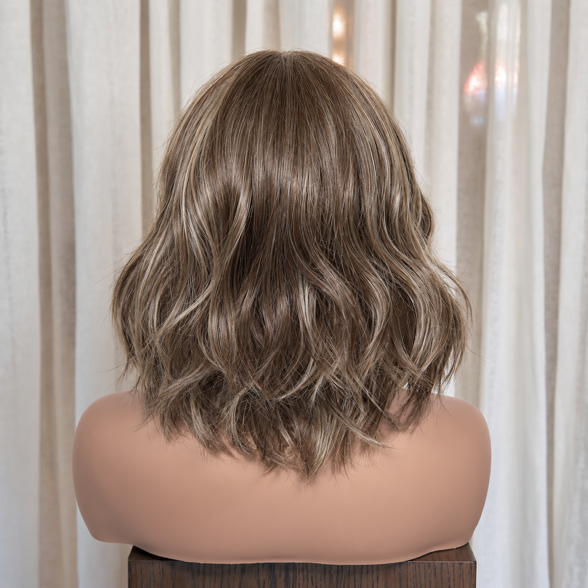 HADLEY - Highlighted Brown - Mono Top Lace Front Wig