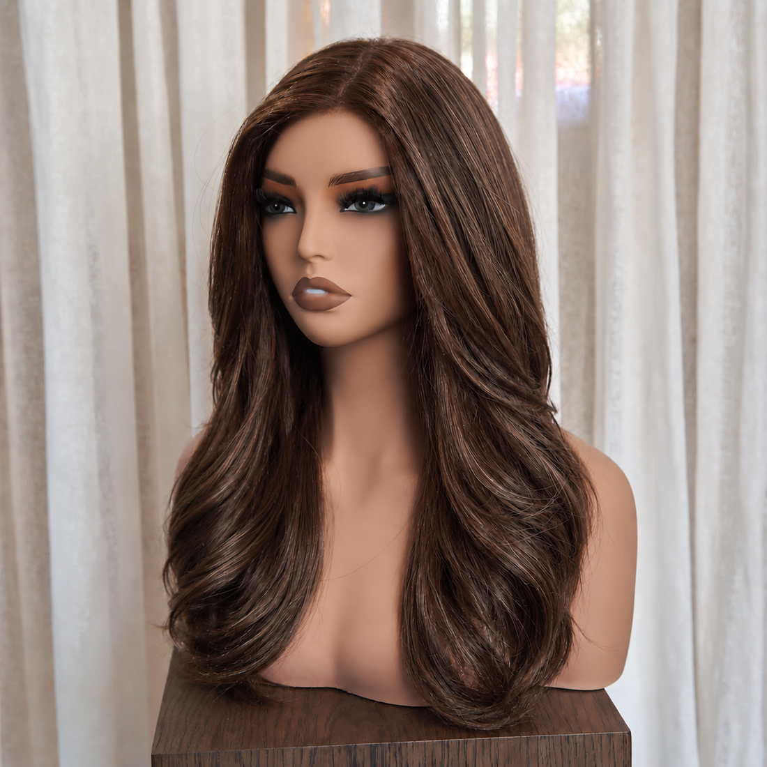 JACINTA - Dark Brown - Mono Top Lace Front Wig
