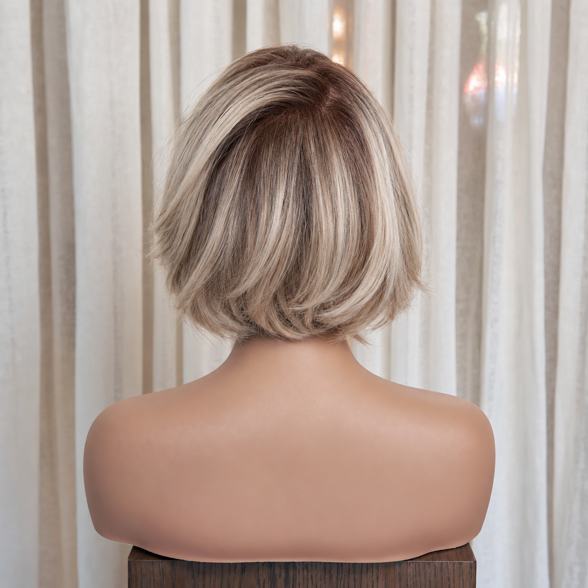 ARIELLE - Rooted Beige Blonde - Mono Top Lace Front Wig
