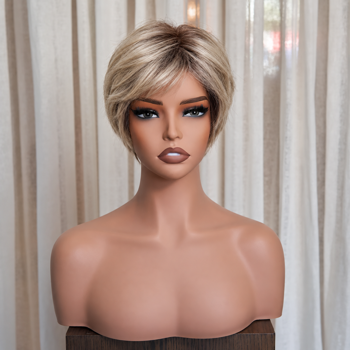 BETTINA - Rooted Dark Blonde - Mono Top Lace Front Wig