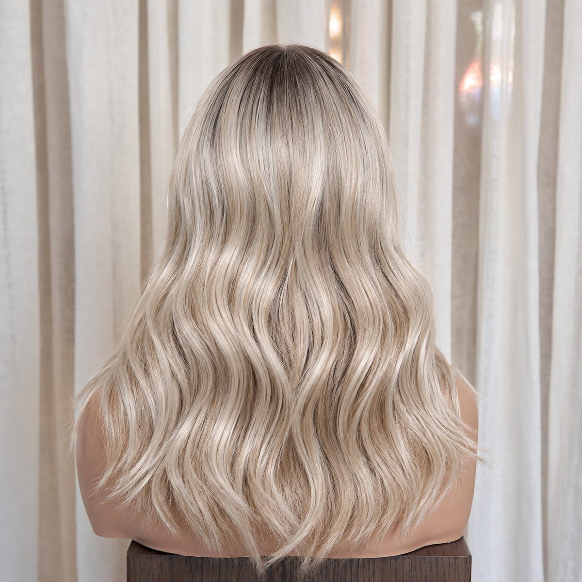 VERITY - Rooted Ash Blonde - Mono Top Lace Front Wig