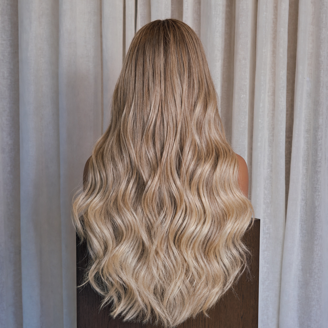 Wavy Long Warm Blonde 13x6 Lace Front Wig | Milk &amp; Honey Wigs
