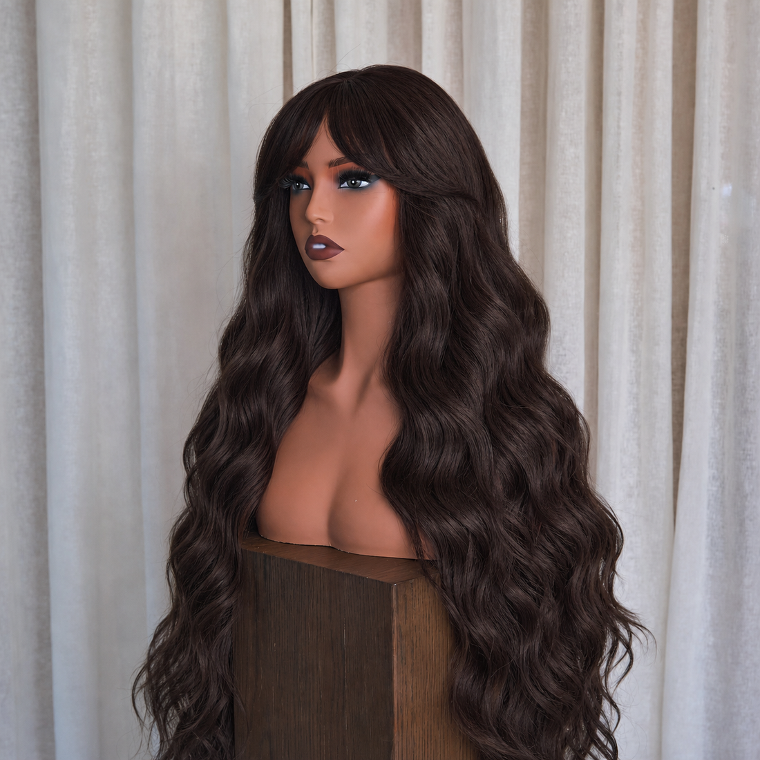YASMIN - Dark Brown - Fringe Wig