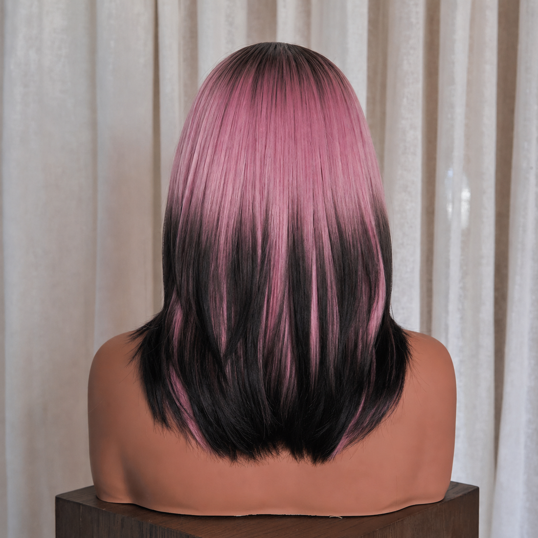 YURI - Ombre Pink - Fringe Wig