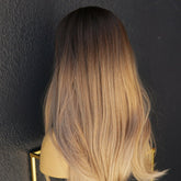 ADDISON Ombre Brown Fringe Wig | Milk & Honey Wigs