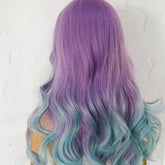 ADELE - Ombre Purple - Fringe Wig | Purple, 24 Inch, Fringe, Synthetic Hair | Milk & Honey Wigs