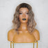 ALESSANDRA - Ombre Ash Blonde - Lace Front Wig | Brown, 12 Inch & Shorter, T-Part Lace Front, Synthetic Hair | Milk & Honey Wigs