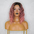 ALESSANDRA - Ombre Pink Bob - Lace Front Wig | Pink, 12 Inch & Shorter, T-Part Lace Front, Synthetic Hair | Milk & Honey Wigs
