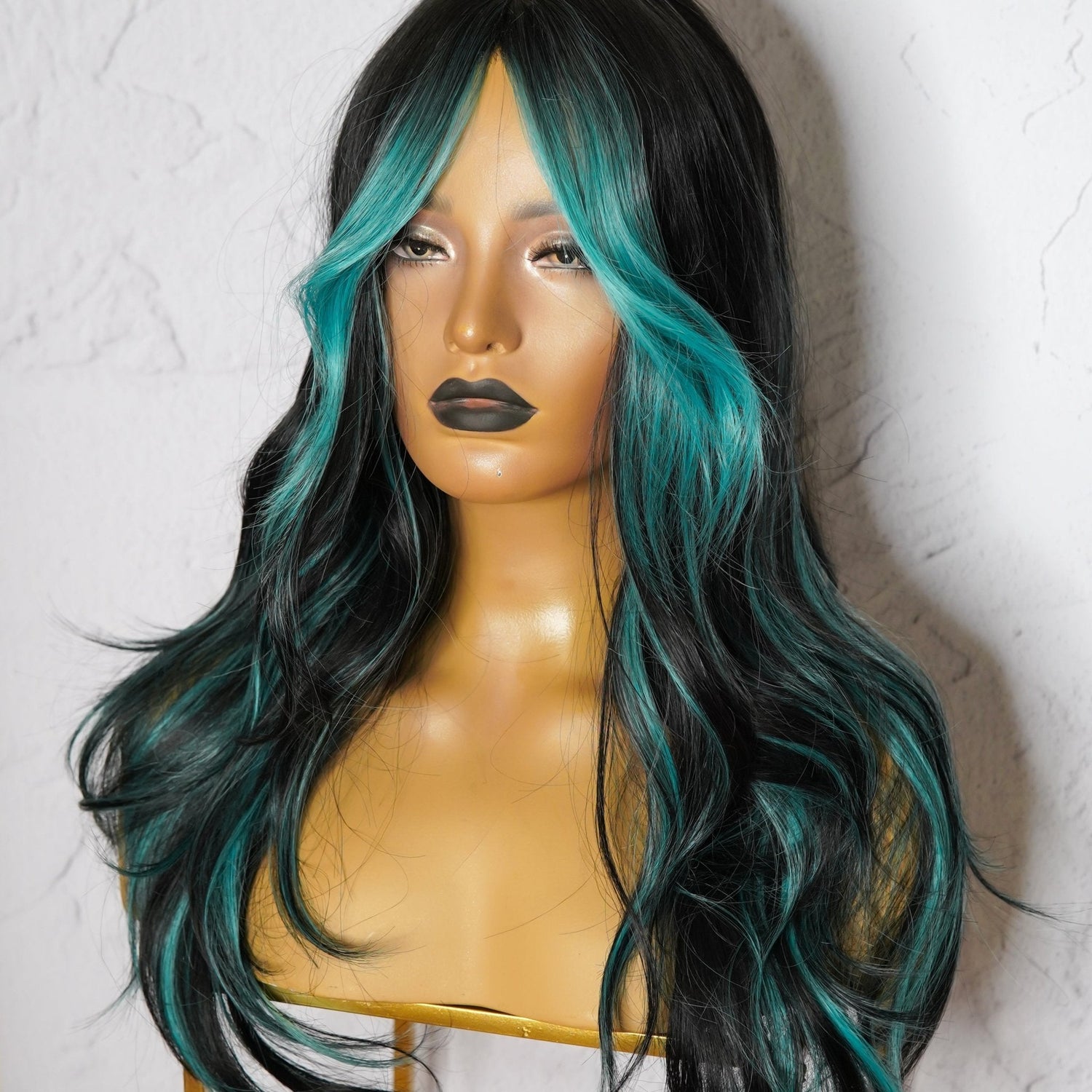 ALEXA - Blue - Fringe Wig | Blue, 20 Inch, Fringe, Synthetic Hair | Milk &amp; Honey Wigs