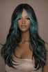 ALEXA - Blue - Fringe Wig | Blue, 20 Inch, Fringe, Synthetic Hair | Milk & Honey Wigs