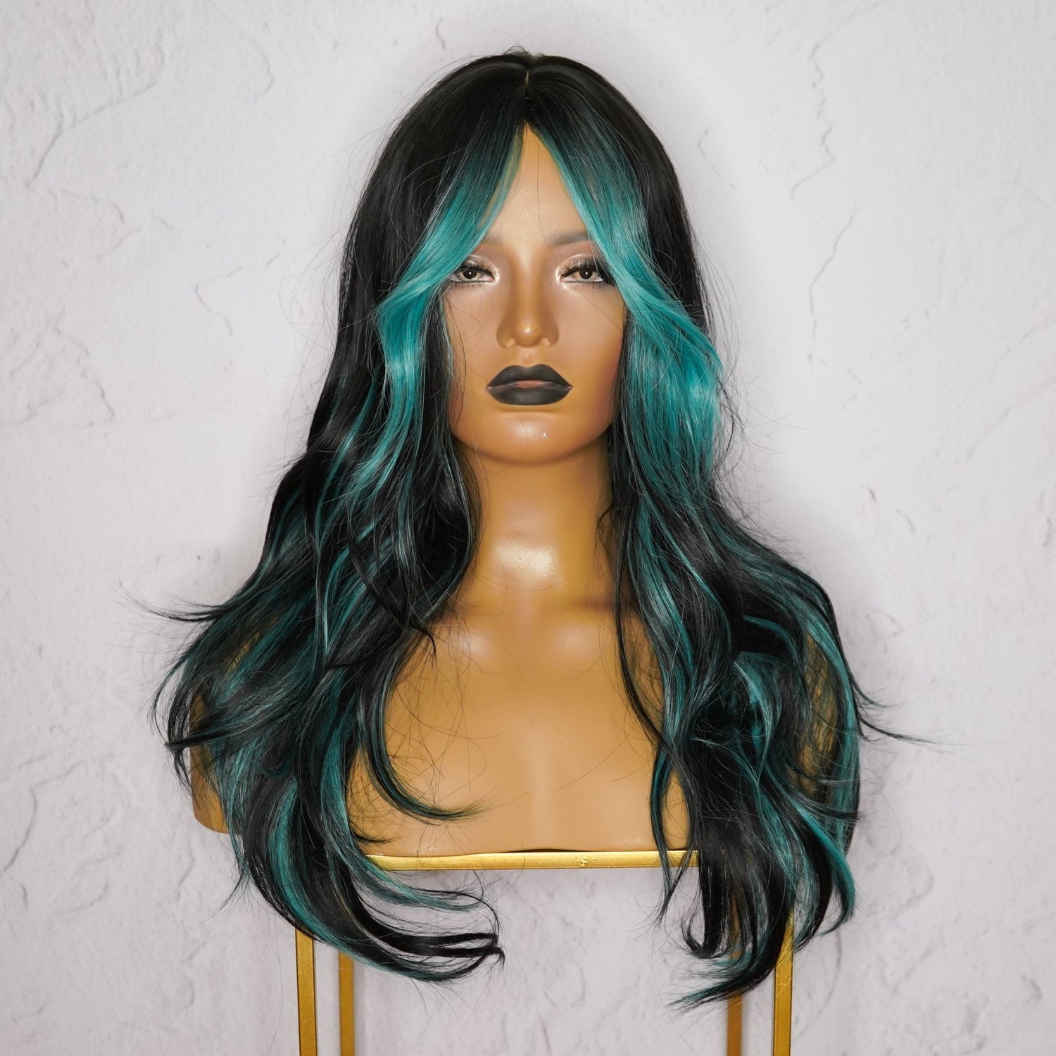 ALEXA - Blue - Fringe Wig | Blue, 20 Inch, Fringe, Synthetic Hair | Milk &amp; Honey Wigs