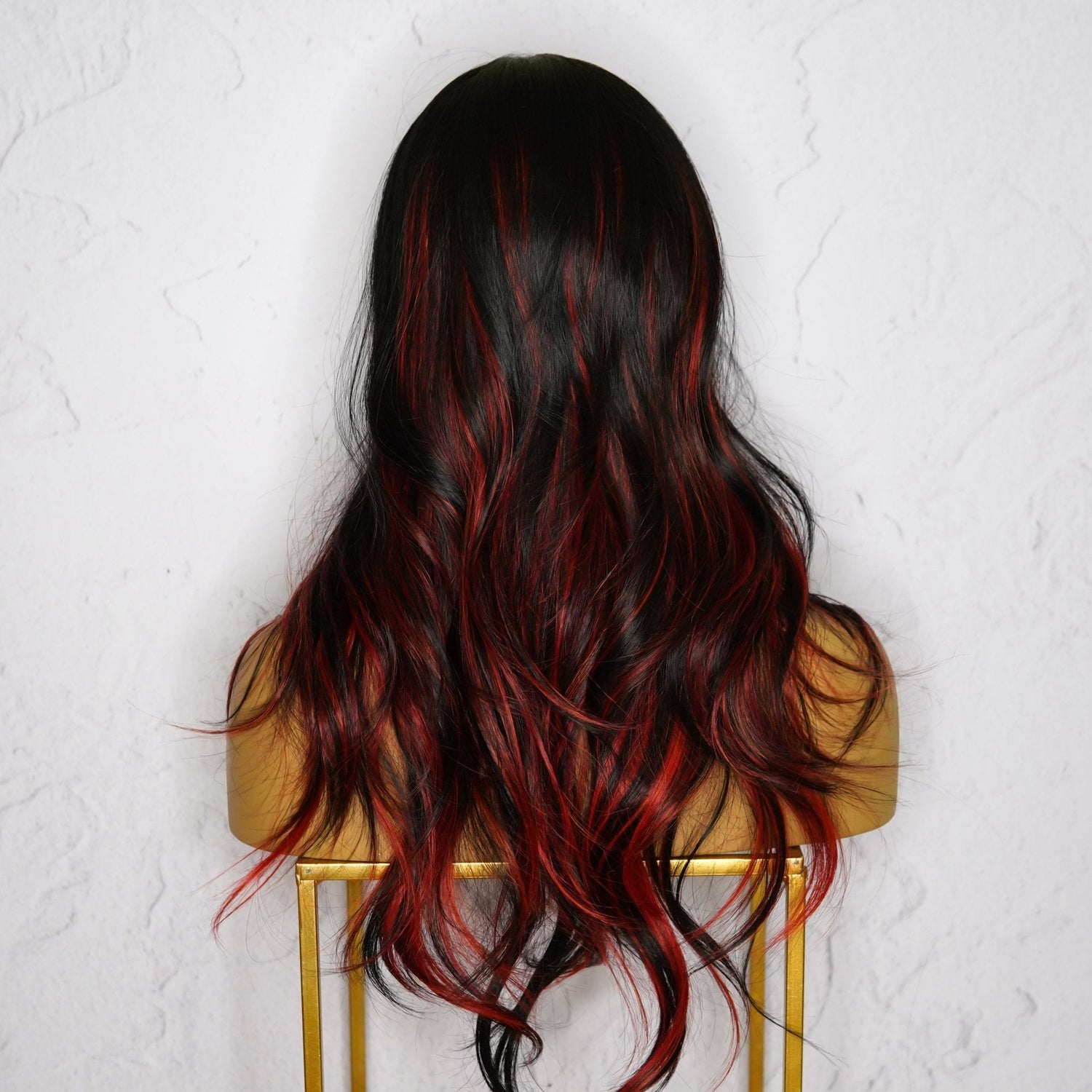 ALEXA Red Fringe Wig - Milk &amp; Honey Wigs