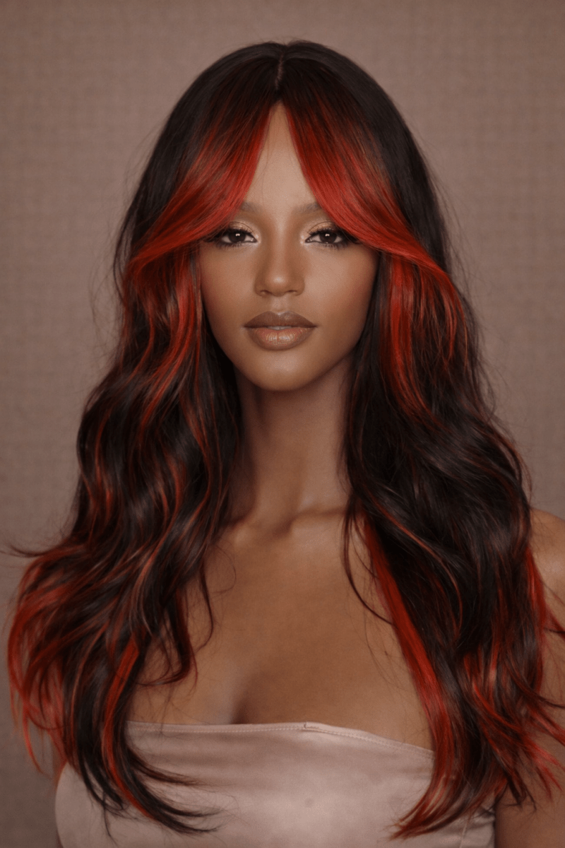 ALEXA - Red - Fringe Wig - Milk &amp; Honey Wigs