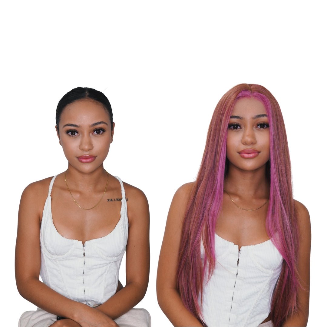 ALICIA Ombre Mauve Lace Front Wig - Milk &amp; Honey Wigs