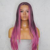 ALICIA - Ombre Purple - Lace Front Wig | Purple, 26 Inch, 13x4 Lace Front, Synthetic Hair | Milk & Honey Wigs