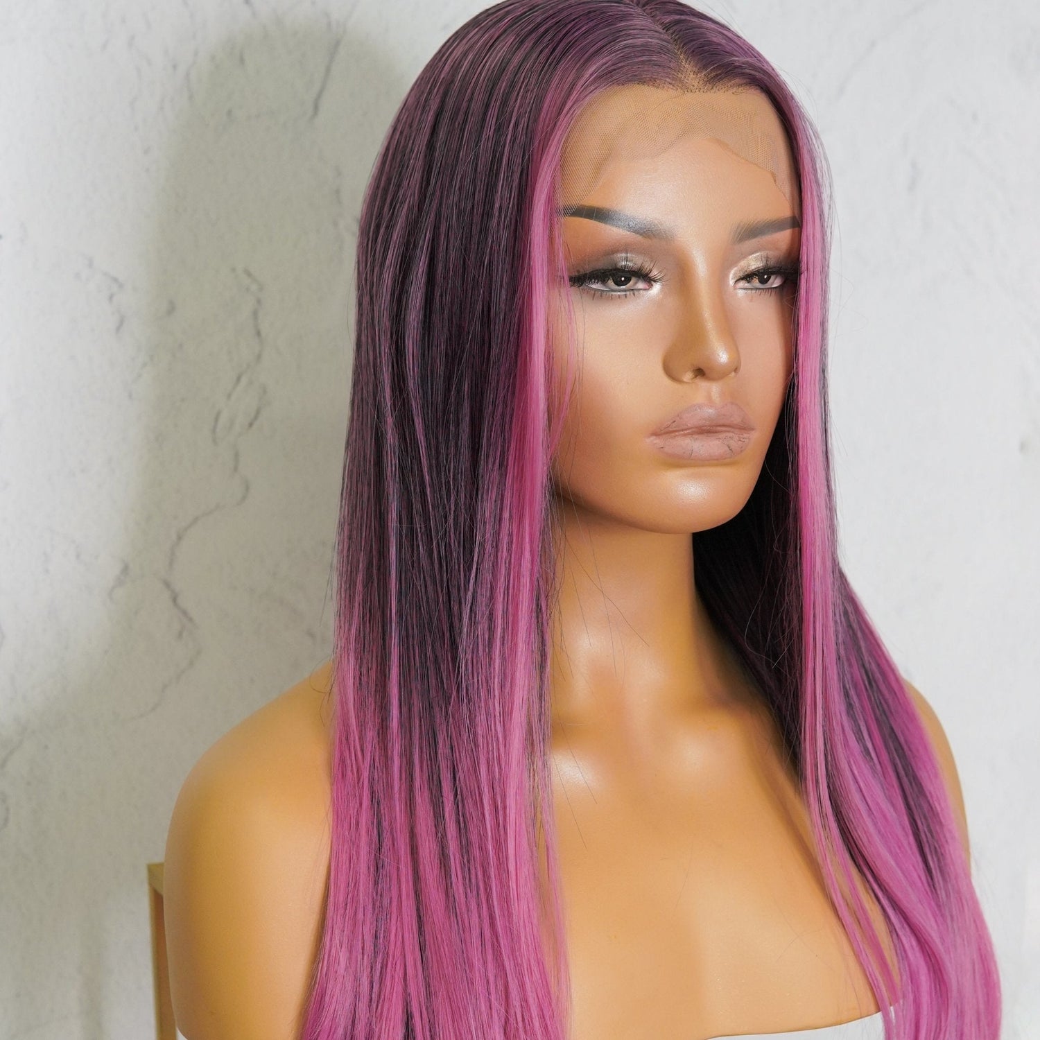 ALICIA - Ombre Purple - Lace Front Wig | Purple, 26 Inch, 13x4 Lace Front, Synthetic Hair | Milk &amp; Honey Wigs