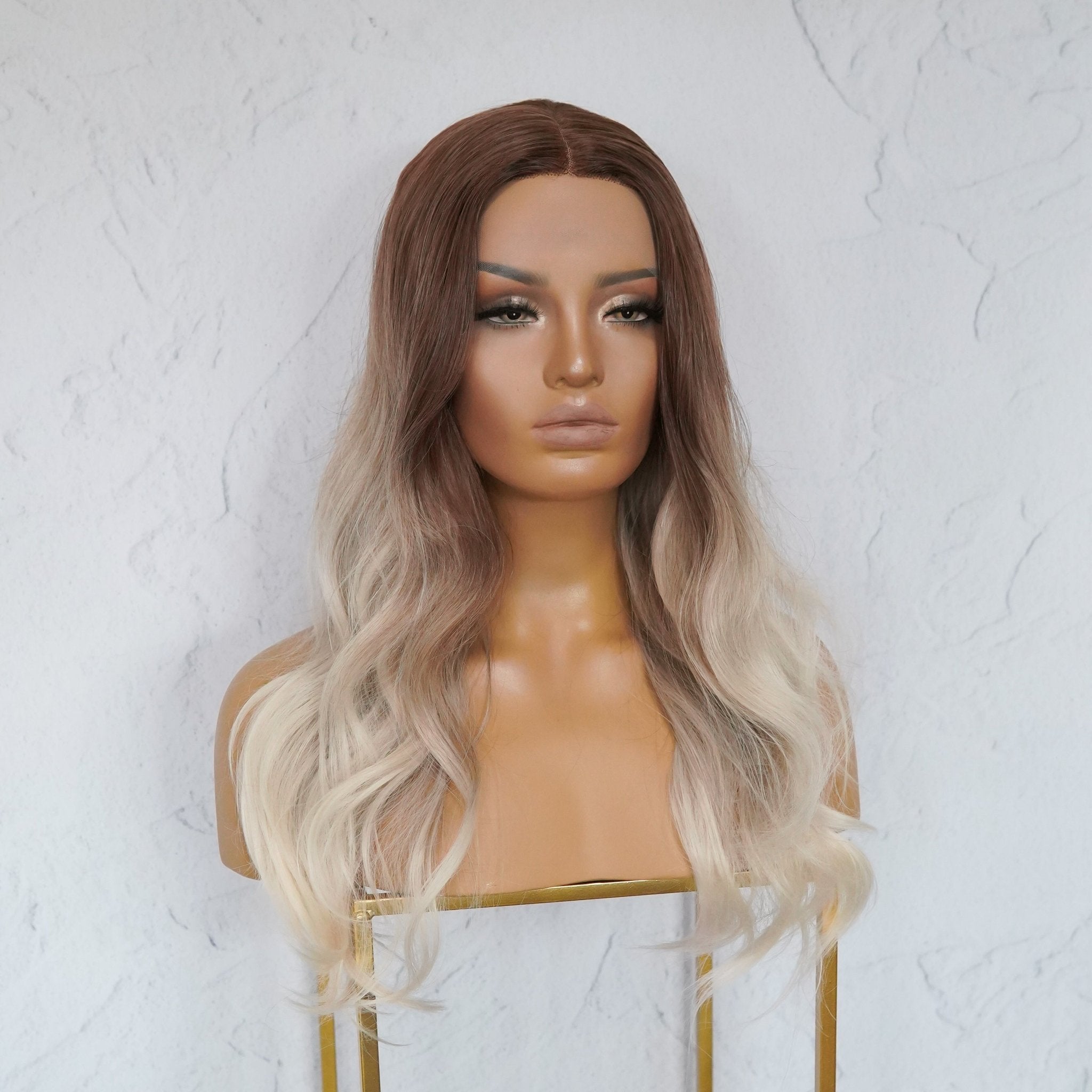 ANGELINA Ombre Blonde Lace Front Wig | Milk &amp; Honey Wigs