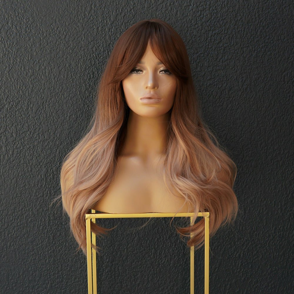 ANNA Ombre Brown Fringe Wig | Milk &amp; Honey Wigs