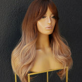 ANNA Ombre Brown Fringe Wig | Milk & Honey Wigs