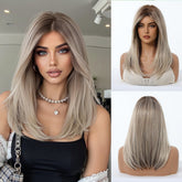 Ash Blonde Balayage with Layers Wig - MARKETPLACE | Blonde, Fringe, Synthetic Hair | Milk & Honey Wigs
