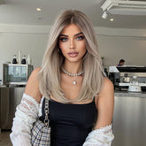 Ash Blonde Balayage with Layers Wig - MARKETPLACE | Blonde, Fringe, Synthetic Hair | Milk & Honey Wigs