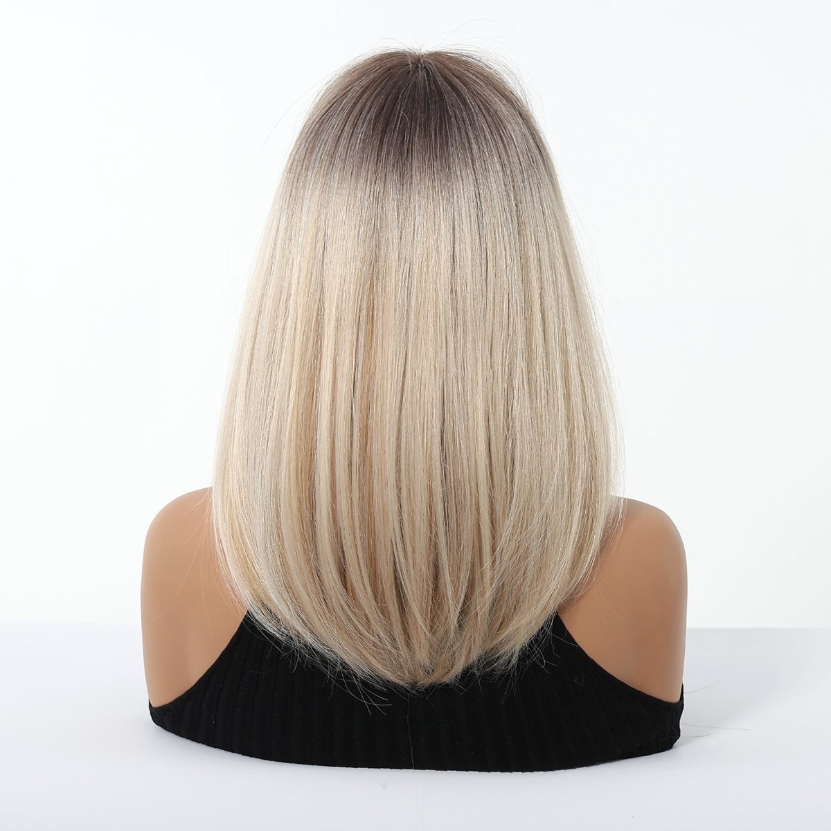 Ash Blonde Ombre with Soft Fringe Wig- MARKETPLACE | Blonde, Fringe, Synthetic Hair | Milk &amp; Honey Wigs