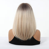 Ash Blonde Ombre with Soft Fringe Wig- MARKETPLACE | Blonde, Fringe, Synthetic Hair | Milk & Honey Wigs