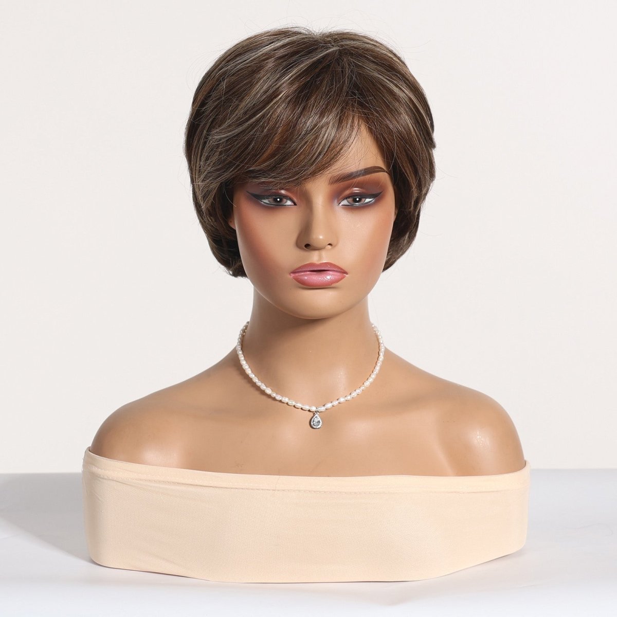 Ash Brown Layered Pixie Cut Wig - MARKETPLACE | Brown, Fringe, Synthetic Hair | Milk &amp; Honey Wigs