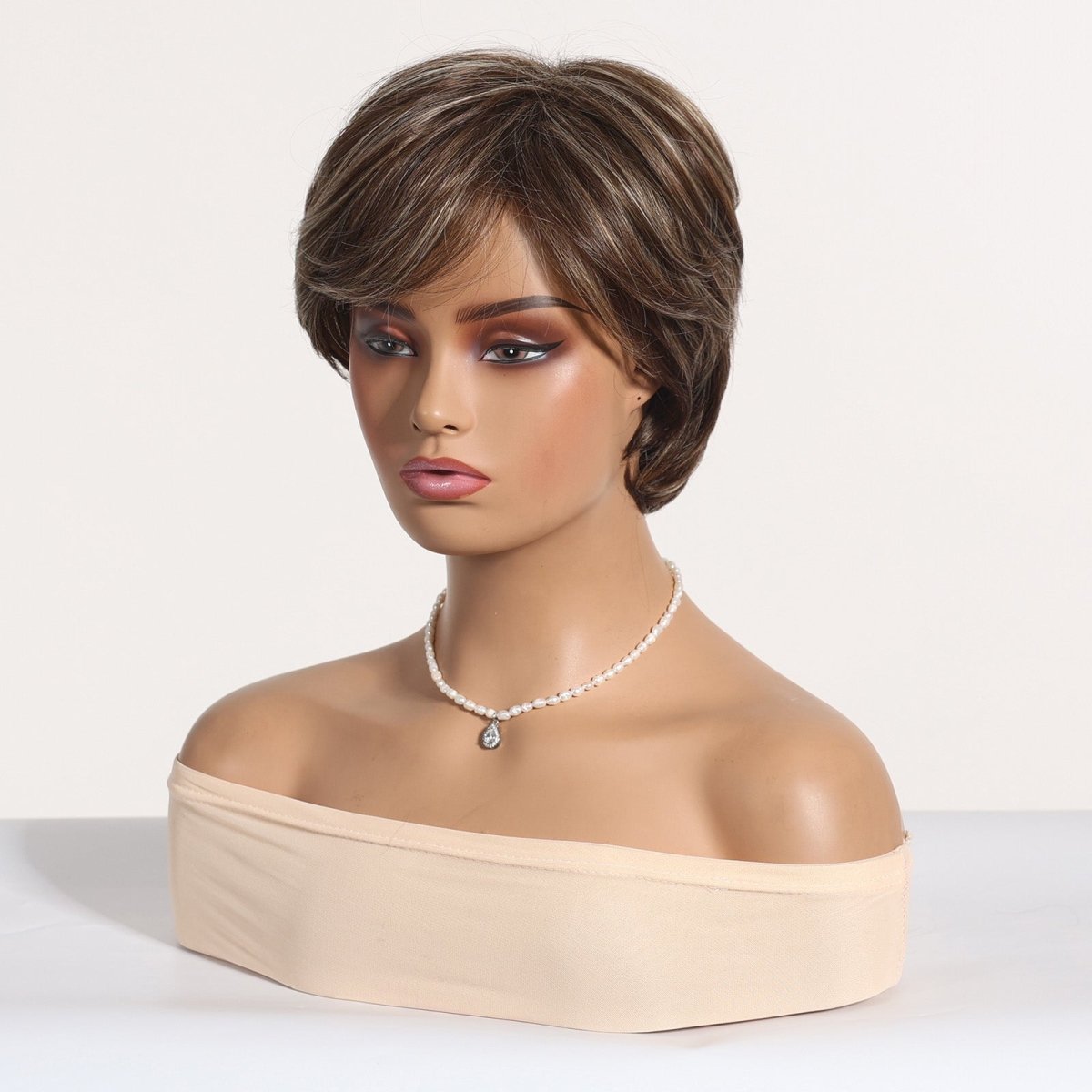 Ash Brown Layered Pixie Cut Wig - MARKETPLACE | Brown, Fringe, Synthetic Hair | Milk &amp; Honey Wigs
