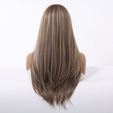 Ash Brown Straight Wig with Full Fringe - MARKETPLACE | Brown, Fringe, Synthetic Hair | Milk & Honey Wigs