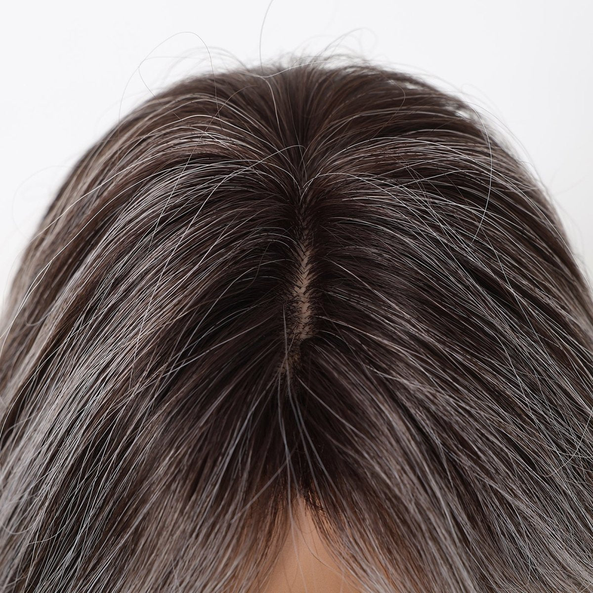 Ash Brown to Platinum Blonde Wig- MARKETPLACE | Brown, Fringe, Synthetic Hair | Milk &amp; Honey Wigs